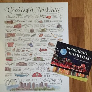 GOODNIGHT, NASHVILLE - book and art print bundle