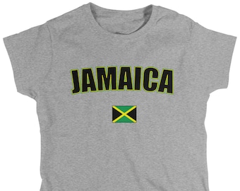 Jamaica Ladies T-Shirt, Jamaican Pride, Soccer, Kingston, Women's Jamaica Soccer Shirts AMD_JAM_08
