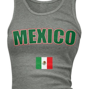 Mexico Country Flag Ladies Juniors Tank Top, Mexican Pride, Mexico City, Ladies Juniors Mexico Soccer Tank Tops AMD_MEX_08