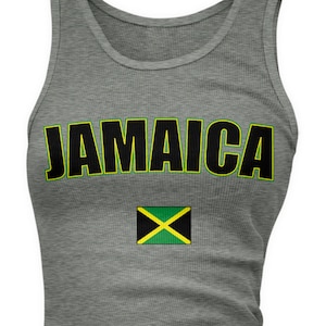 Jamaica Ladies Juniors Tank Top, Jamaican Pride, Soccer, Kingston, Ladies Juniors Jamaica Soccer Tank Tops AMD_JAM_08