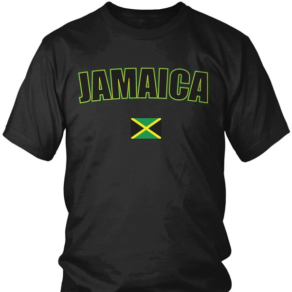 Jamaica Men's T-Shirt, Jamaican Pride, Soccer, Kingston, Men's Jamaica Soccer Shirts AMD_JAM_08