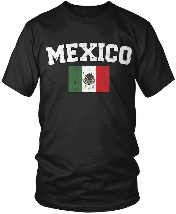Distressed Mexico Country Flag Mexican Pride Hoodie Pullover