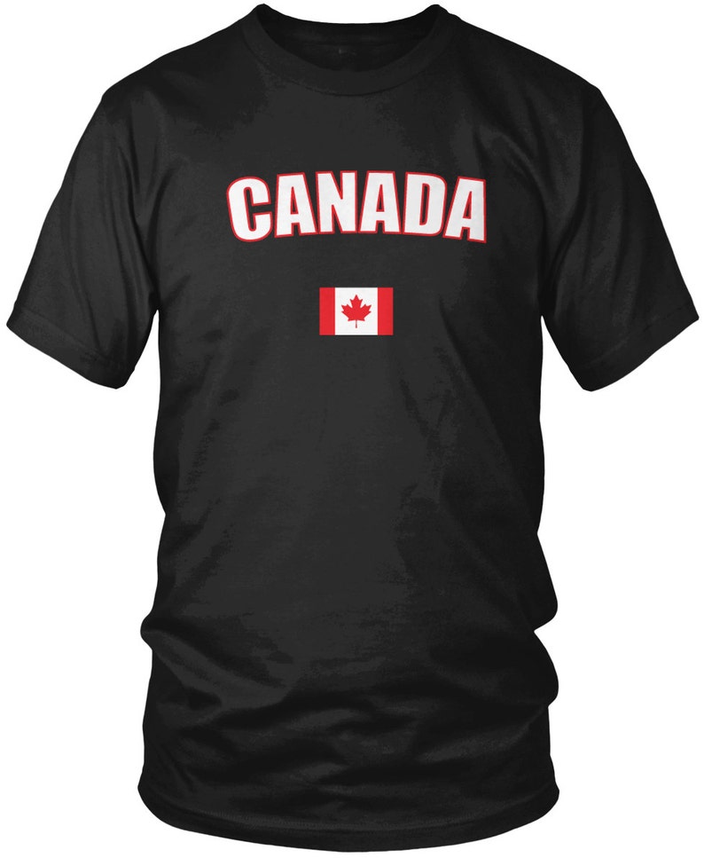 Bold Canada Flag Men's Tshirt Canadian Flag Pride Etsy