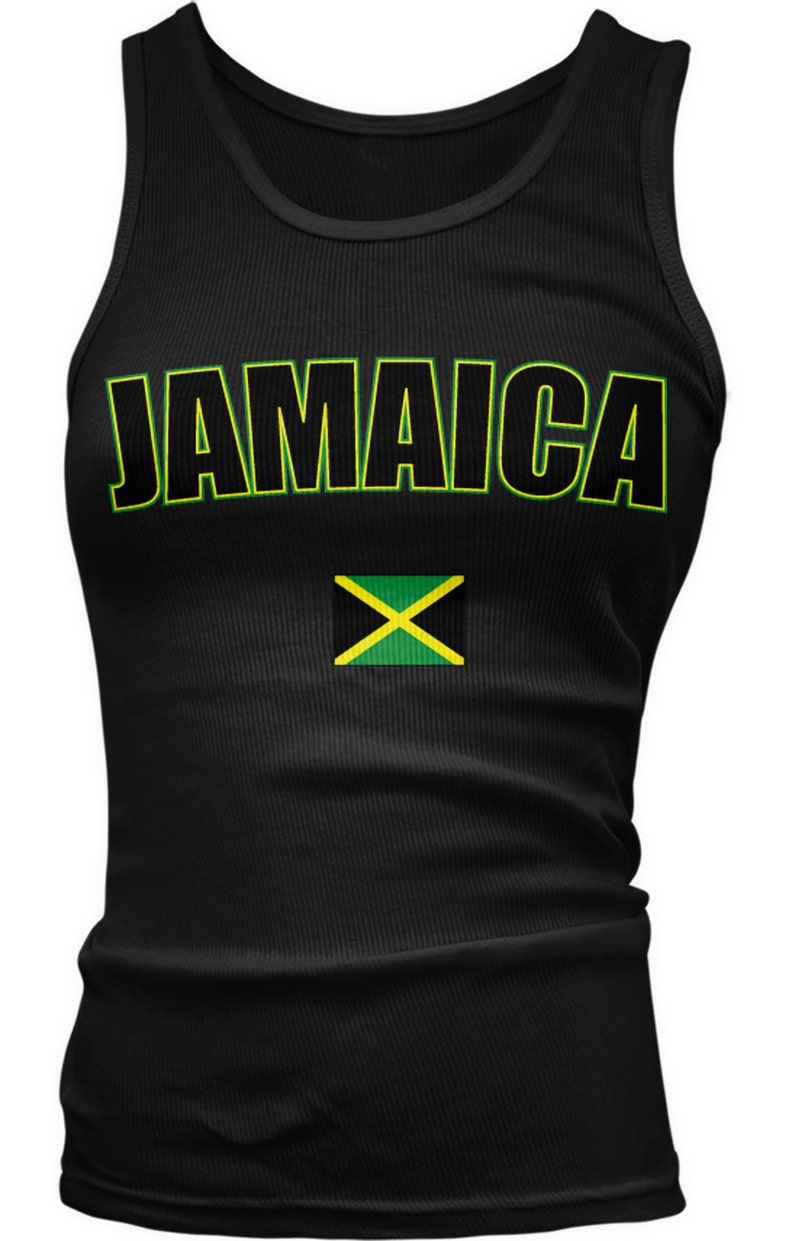 Jamaica Ladies Juniors Tank Top Jamaican Pride Soccer Etsy