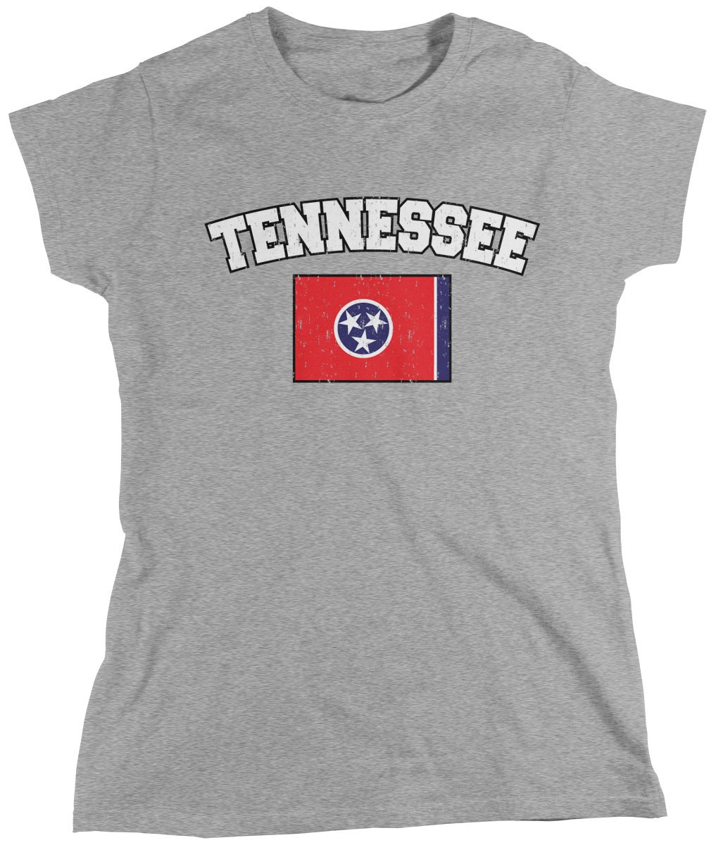 Distressed Tennessee State Flag Women's T-Shirt | Etsy