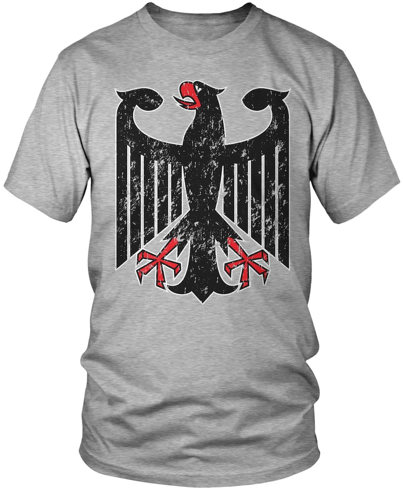 Distressed German Eagle Crest Men's Tshirt Germany Etsy
