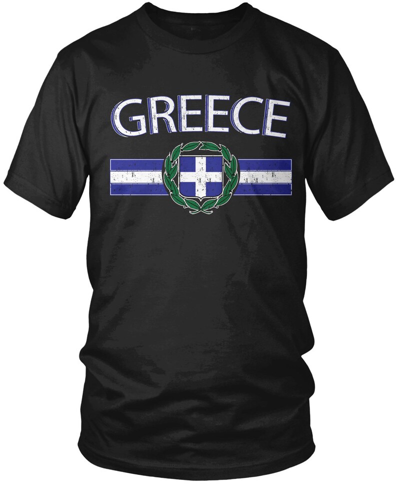 Distressed Greece Men's Tshirt Hellenic Republic Greek Etsy