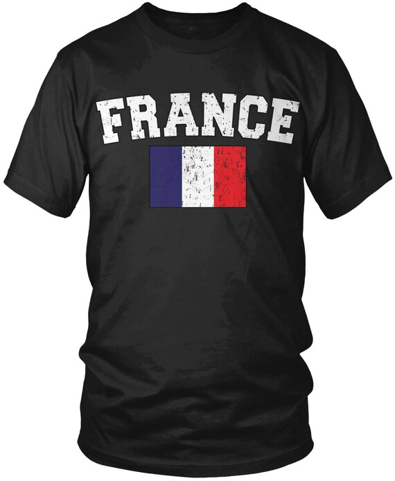 France Distressed Men's T-Shirt French Flag French | Etsy