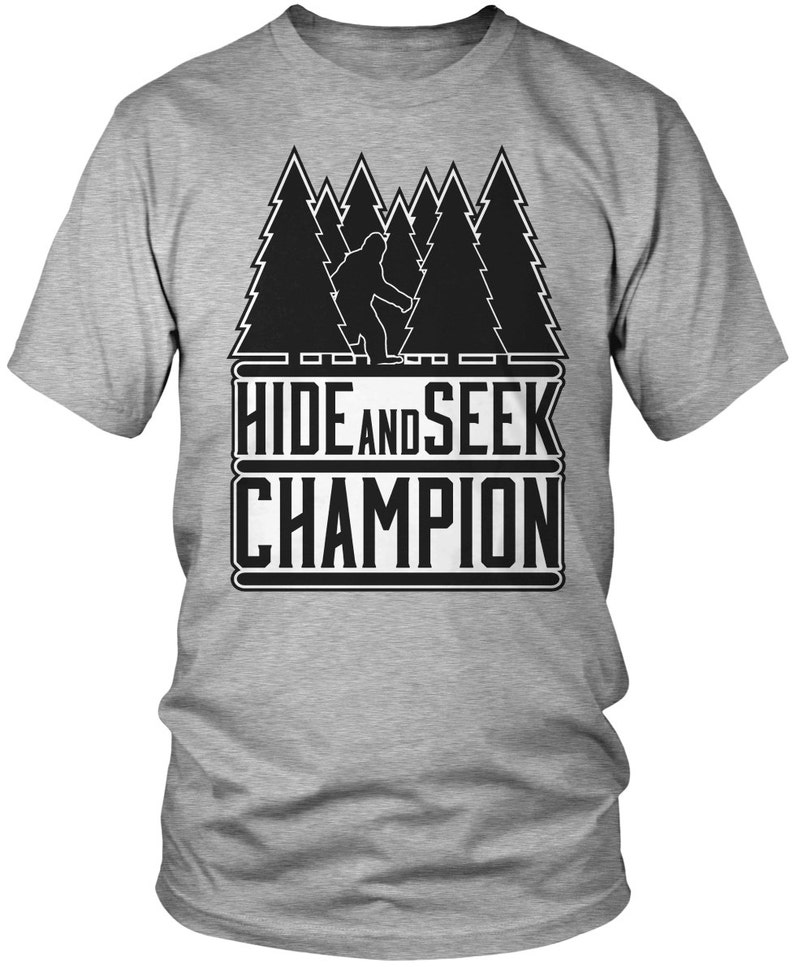 Hide and Seek Champion Bigfoot Men's T-shirt Outdoors - Etsy