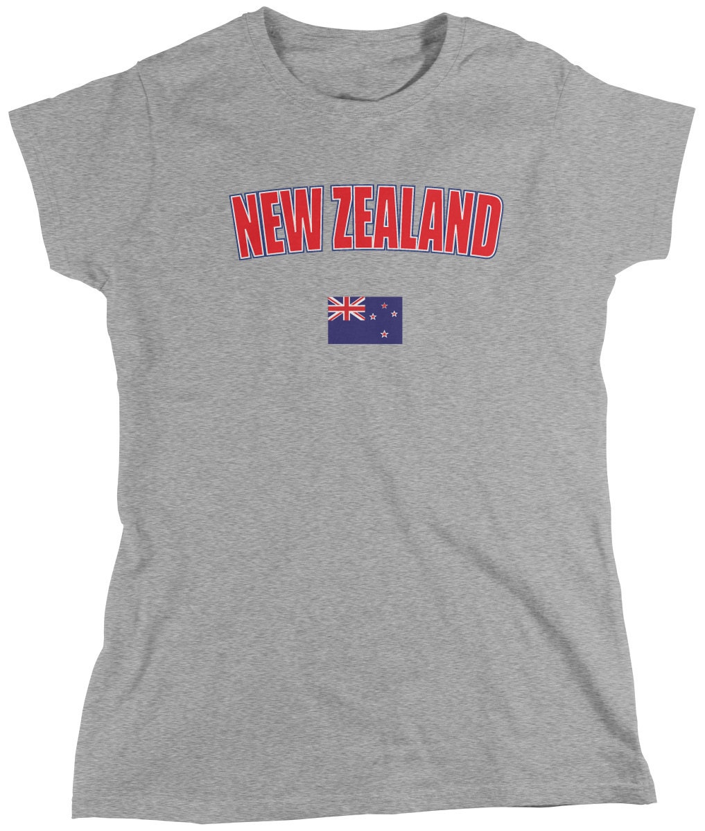 New Zealand Ladies Tshirt New Zealand Flag New Zealander Etsy UK