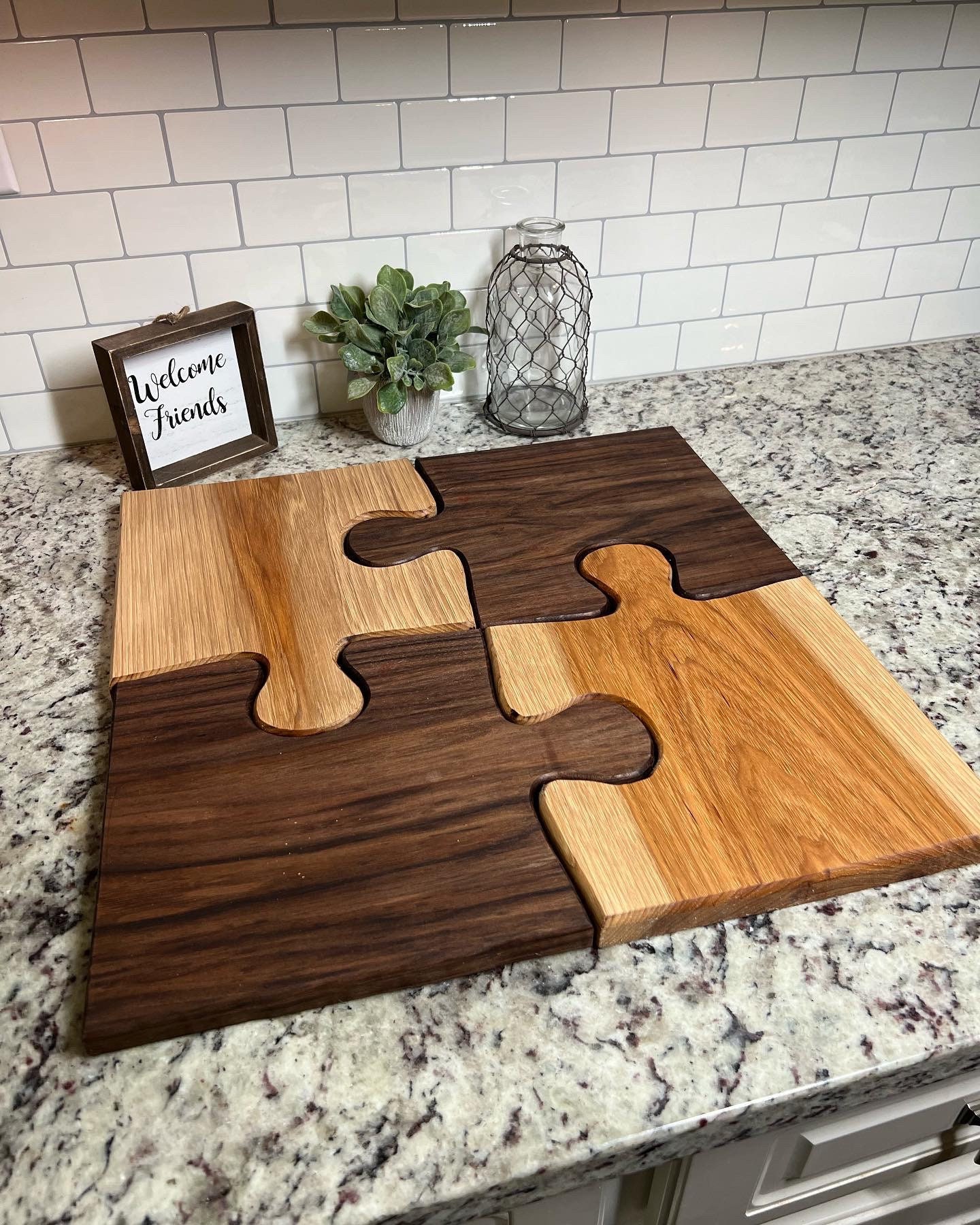 Puzzle Charcuterie Boards/serving Platter Etsy