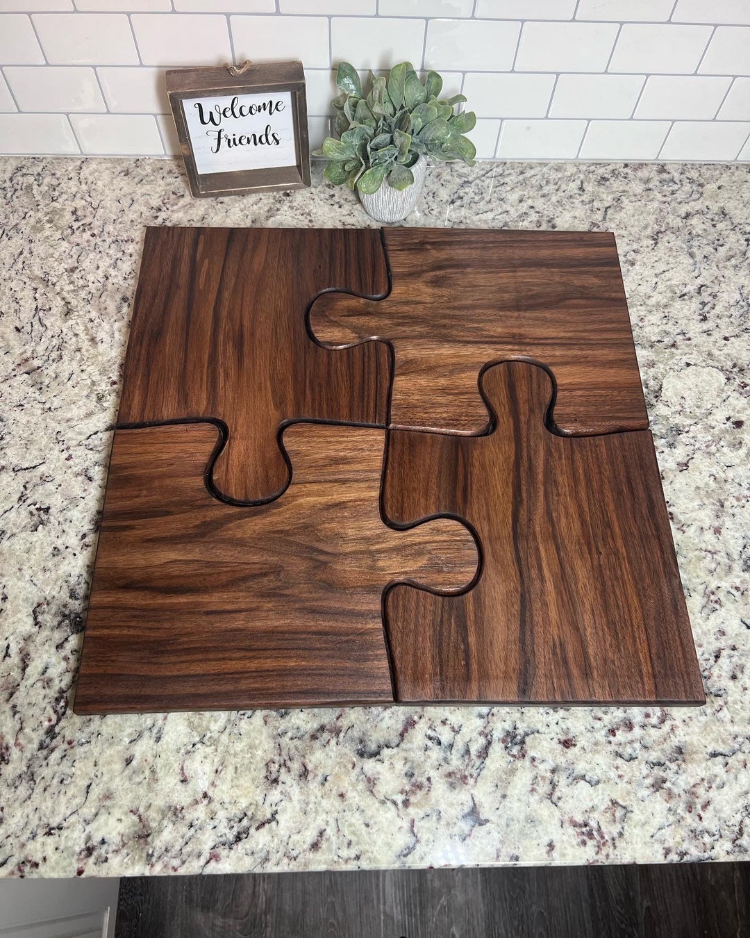 Puzzle Charcuterie Boards/serving Platter Etsy