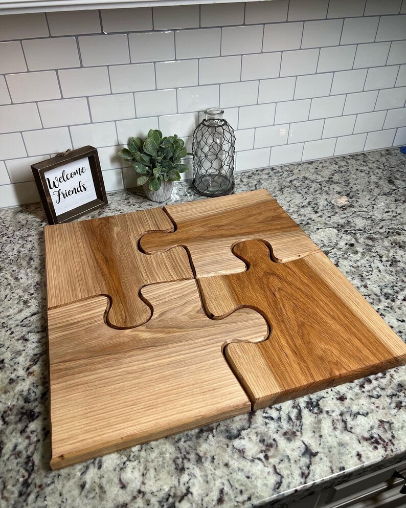 Puzzle Charcuterie Boards/serving Platter Etsy