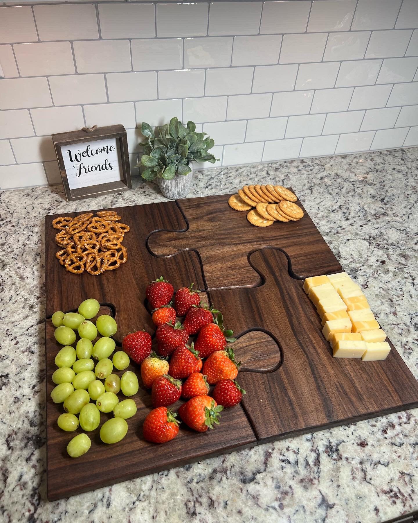 Puzzle Charcuterie Boards/serving Platter Etsy