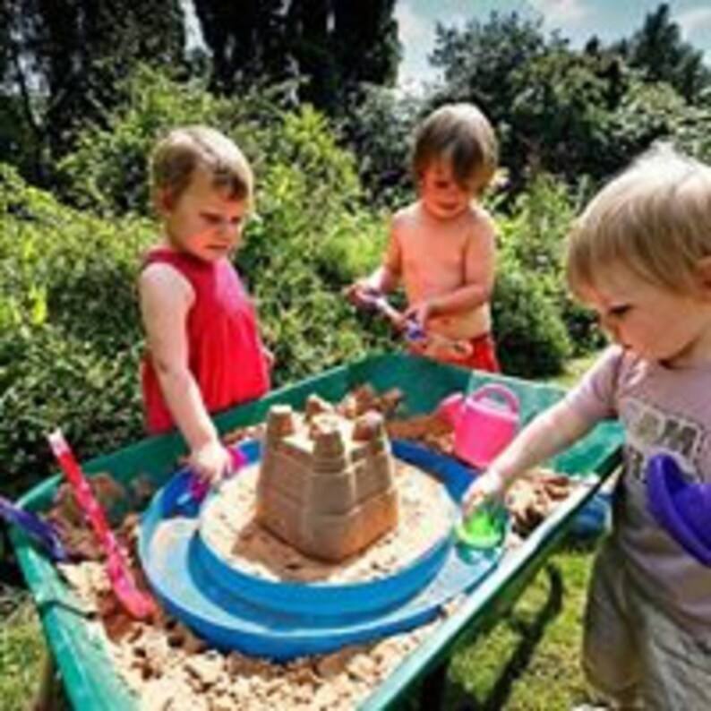 Beach Sandpit Garden Outdoor Toy Sandcastle Moat & Boats Playset Etsy