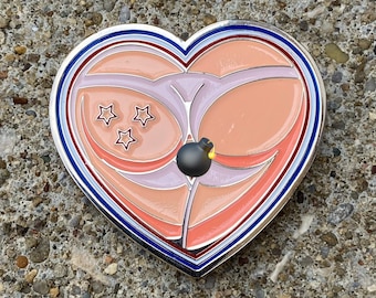 USA Rocket Pop Enamel EDC coin, 1.50 inch.  NSFW mature. Decision maker.