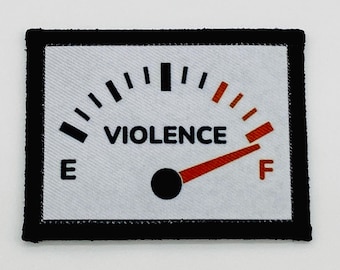 Violence, handmade patch.  EDC Patch.