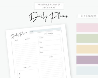 Rezeptvorlage zum Drucken // Printable recipe template // | Etsy