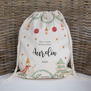 Personalized Santa sack - first Christmas - Santa gift, individual, gift sack gift bag gift bag Christmas sack