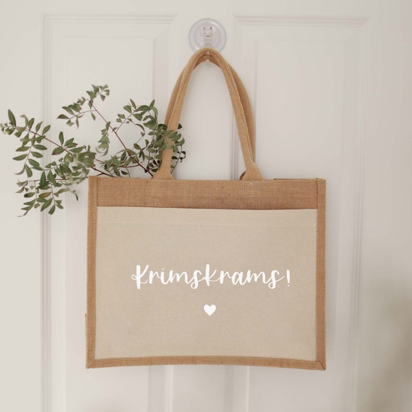 Jutetasche Krimskrams | Markttasche | Geschenk | Individuelles Geschenk | Einkaufstasche | Muttertag Geschenk | Jute Shopper | Hochzeit