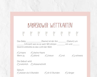 Inkdotpot Baby Shower Spielkarten – 'Was Ist In Deinem Geldbeutel?' 50 Blätter, Einhorn-Design, Geschlechtsneutral