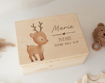 Baby memory box, memory box, baby memory box, christening gift, birth gifts, wooden box, baby gift birth, animal heads