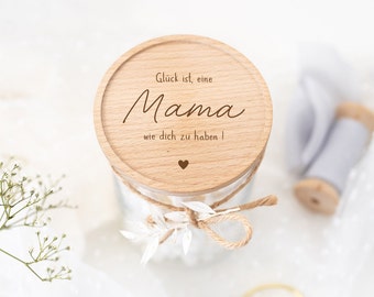 Barattolo portabiscotti personalizzato La felicità è | Regalo, regalo mamma, migliore mamma, regalo fidanzata, nonna, individuale