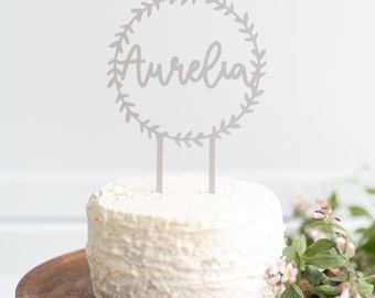 Taarttopper naamkrans | verjaardag | 3D-printen | taart | taartdecoratie | Taarttopper | Doop | Taarttopper | Bevestiging | Verjaardag van kinderen