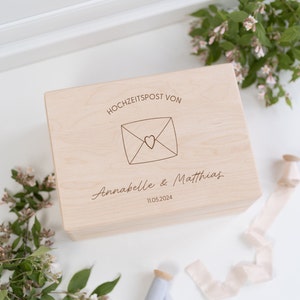 Scatola dei ricordi di nozze, posta di nozze, regalo per gli sposi, regalo di nozze, rituale di nozze, regalo di nozze, buste