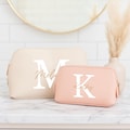 Personalized cosmetic bag | Gift for women | JGA bride | Faux leather gold gift for mother, best friend, JGA, bride or mother of the bride product logo