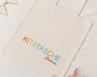 Personalisierter Stoffbeutel Kitatasche NATUR | Kindergarten Tasche | Geschenk | Individuelle Geschenke | Baby | Kind | Wechselkleidung