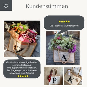 Personalisierte Jutetasche MOM Markttasche Geschenk Individuelle Geschenke Muttertag Geschenk für Mama Muttertagsgeschenk Bild 7