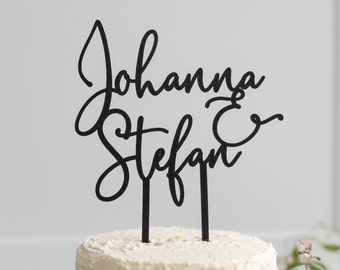 Wedding cake topper | Wedding couple | 3D printing | Cake | Cake decoration | Cake topper | Names of bride and groom | Cake topper | Wedding cake