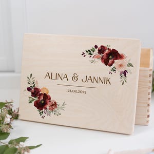 huwelijksherinneringsdoos | Bloemengeschenk bruid en bruidegom, huwelijksgeschenk, huwelijksritueel, huwelijksgeschenk, huwelijkspost houten doos