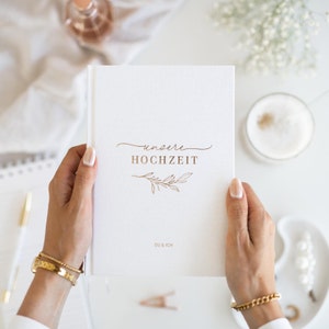 Wedding Planner White Linen | Gifts for Couples | Wedding Planner | Planner for Wedding Couples | Engagement Gift | Wedding