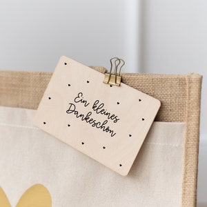 Holzkarte Kleines Dankeschön | Dankeskarte | Glückwunschkarte | Karte | Holz | Danke sagen | Geschenk beste Freundin | Mama