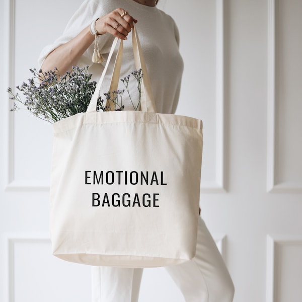 Stofftasche NATUR Emotional Baggage | Shopper | Einkaufstasche | Totebag | Strandtasche | Geschenk für beste Freundin