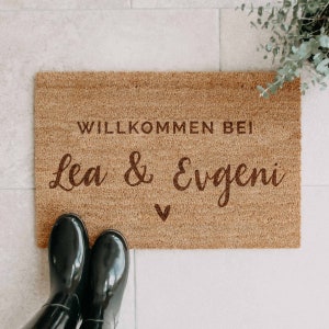 Felpudo de Coco Personalizado -Marrón- | Regalo de inauguración de la alfombra interior | Regalos de boda | Felpudo | regalo personalizado