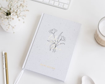 Notizbuch Dots A5 Flower Paper | Bullet Journal | Notizen | Skizzenbuch | Planer | Journal | Buch | Hardcover