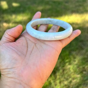 XL 61.8 mm アップルグリーン 100%天然グレードA 翡翠バングル
