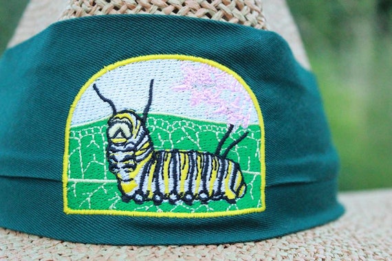 Monarch Caterpillar Straw Hat - Etsy
