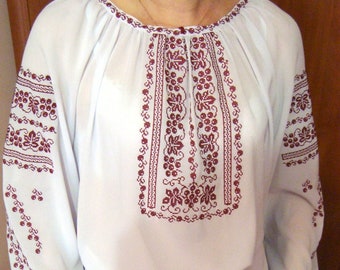 Ukrainian blouse vyshyvanka/ Ukrainian embroidery/ Peasant blouse/ embroidered shirt/ boho blouse/ Ukrainian clothing/ women’s clothing