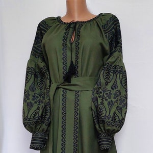 Embroidered Dress, dress Ukrainian, embroidery, Boho ethnic dress, vyshyvanka in style Boho, Ukrainian clothing, women’s clothing