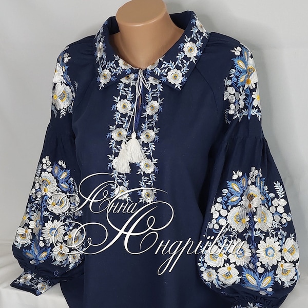 Linen blouse/vyshyvanka Linen/Vyshyvanka/Peasant blouse/Boho Style/embroidered shirt/boho blouse/Ukrainian clothing/ethnic blouse.