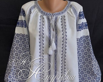 Blusa ucraniana vyshyvanka/Vyshyvanka/Blusa campesina/estilo ucraniano/camisa bordada/estilo étnico/ropa ucraniana/ropa de mujer