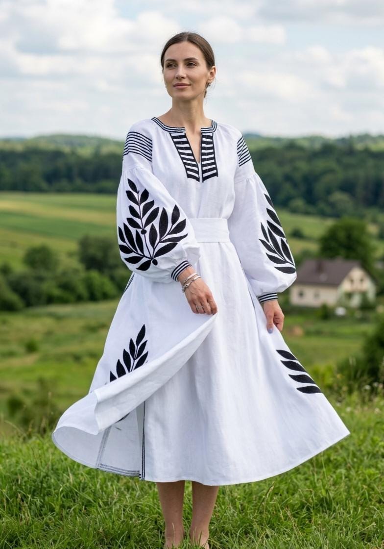 Ukrainian Embroidery Dress - Etsy