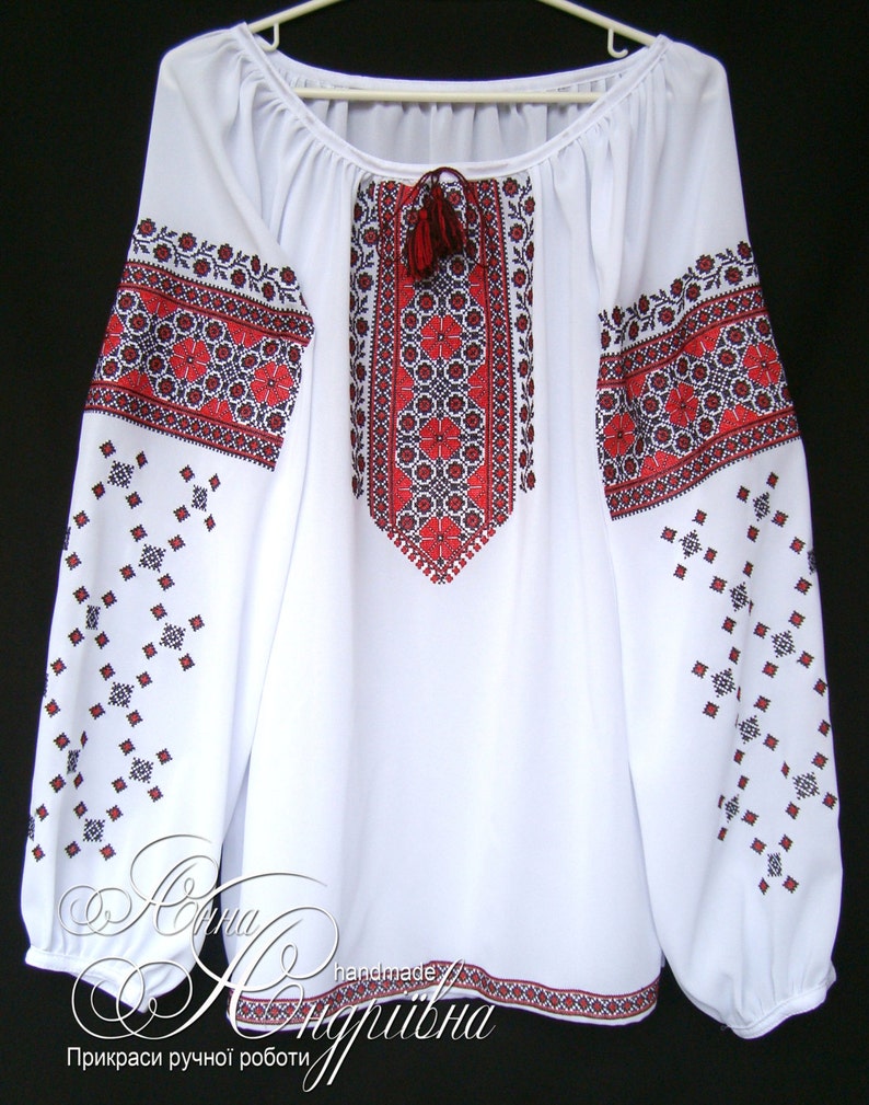 Ukrainian blouse vyshyvanka / Ukrainian embroidery / Peasant Etsy