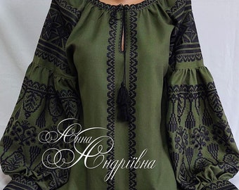 Ukrainische Bluse Vyshyvanka/Vyshyvanka/Bauernbluse/besticktes Hemd/Boho-Bluse/ukrainische Kleidung/Damenbekleidung