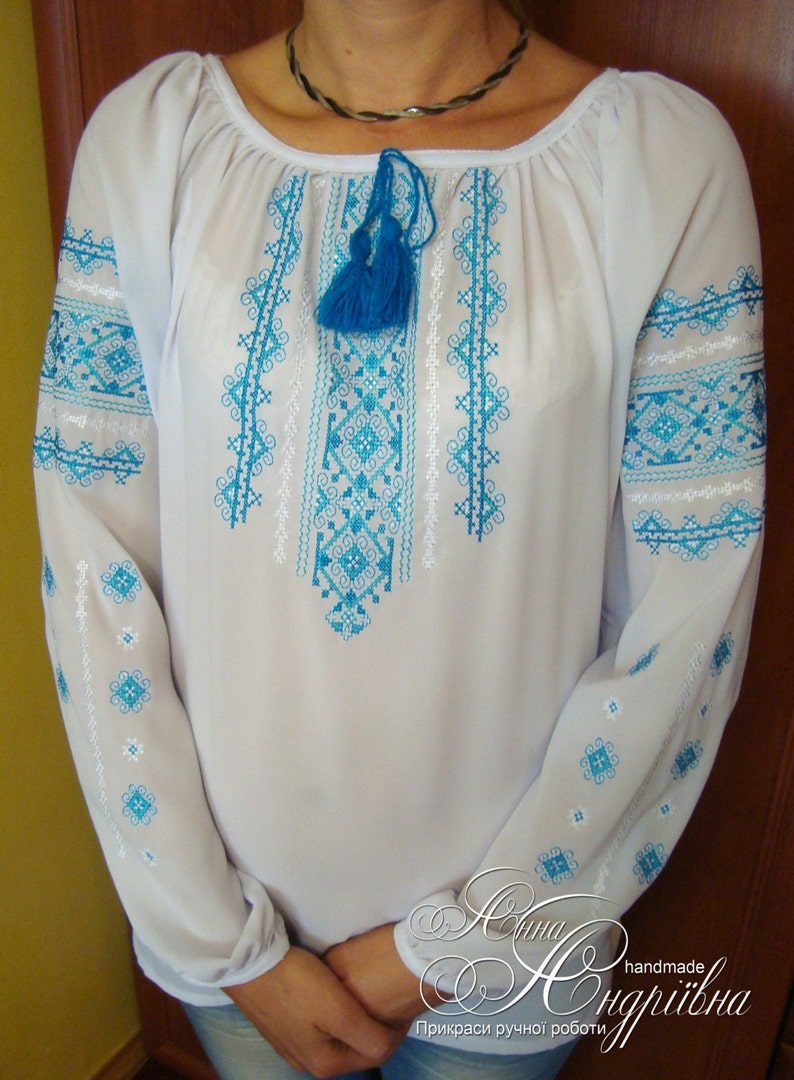 Ukrainian Blouse Vyshyvanka / Ukrainian Embroidery / Peasant Etsy