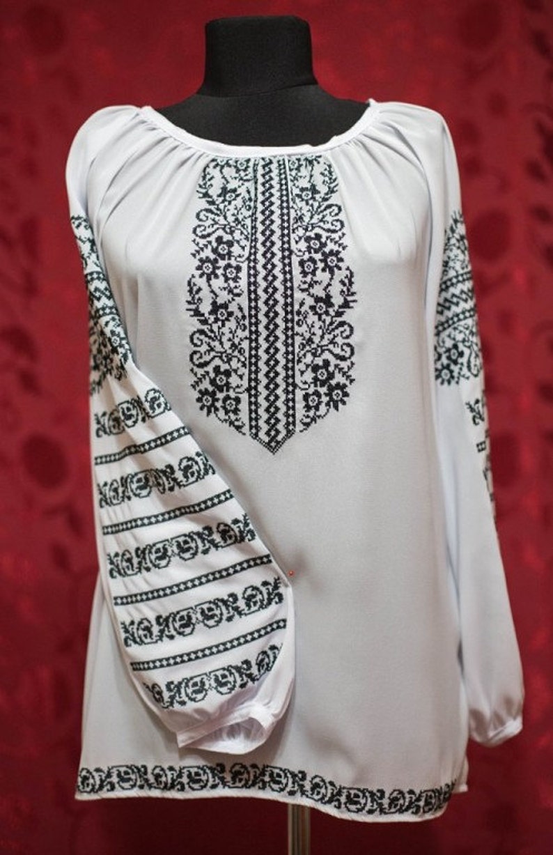 Ukrainian Blouse Vyshyvanka / Ukrainian Embroidery / Peasant Etsy